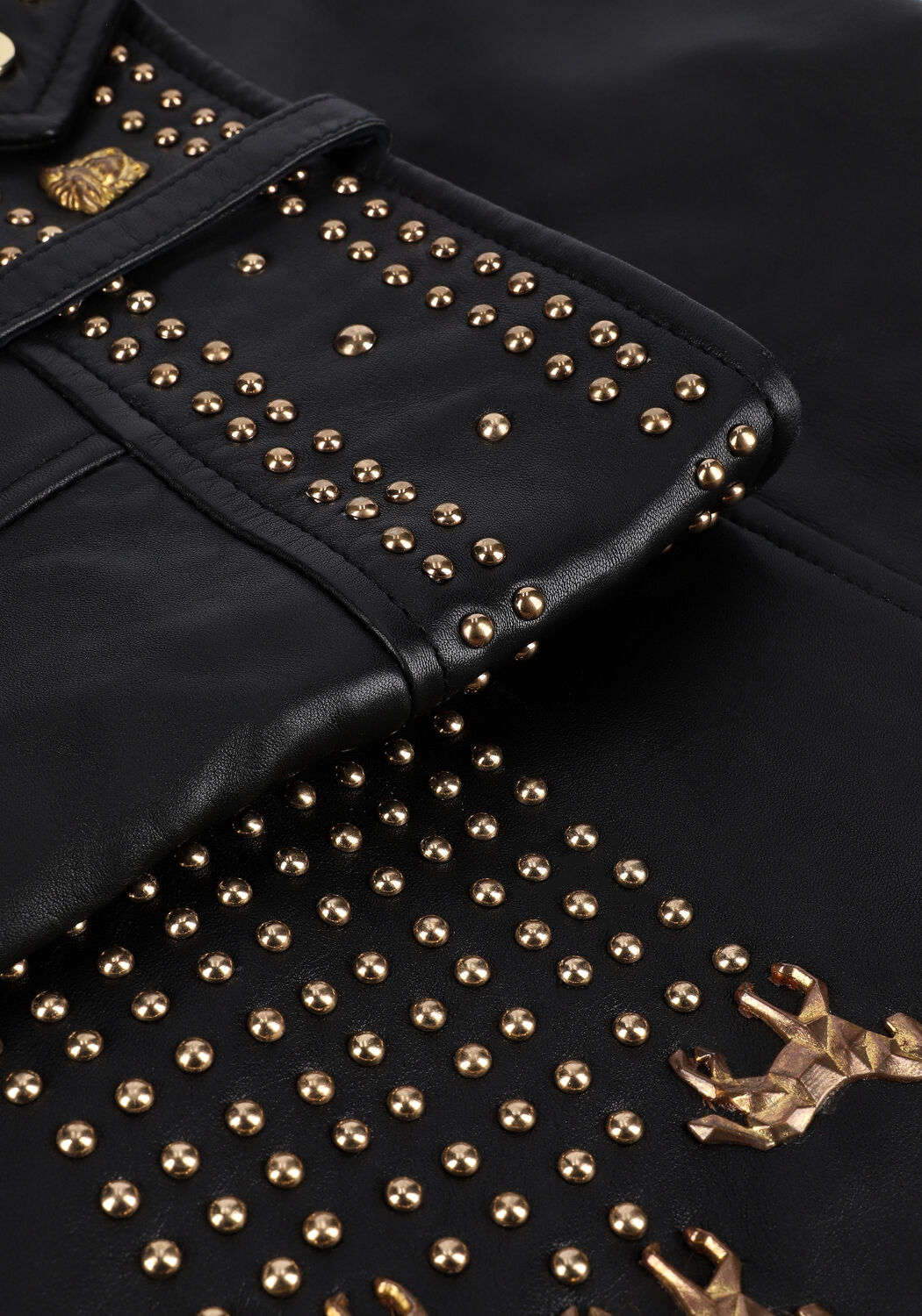 Zwarte IBANA Leren jas BIBA - large