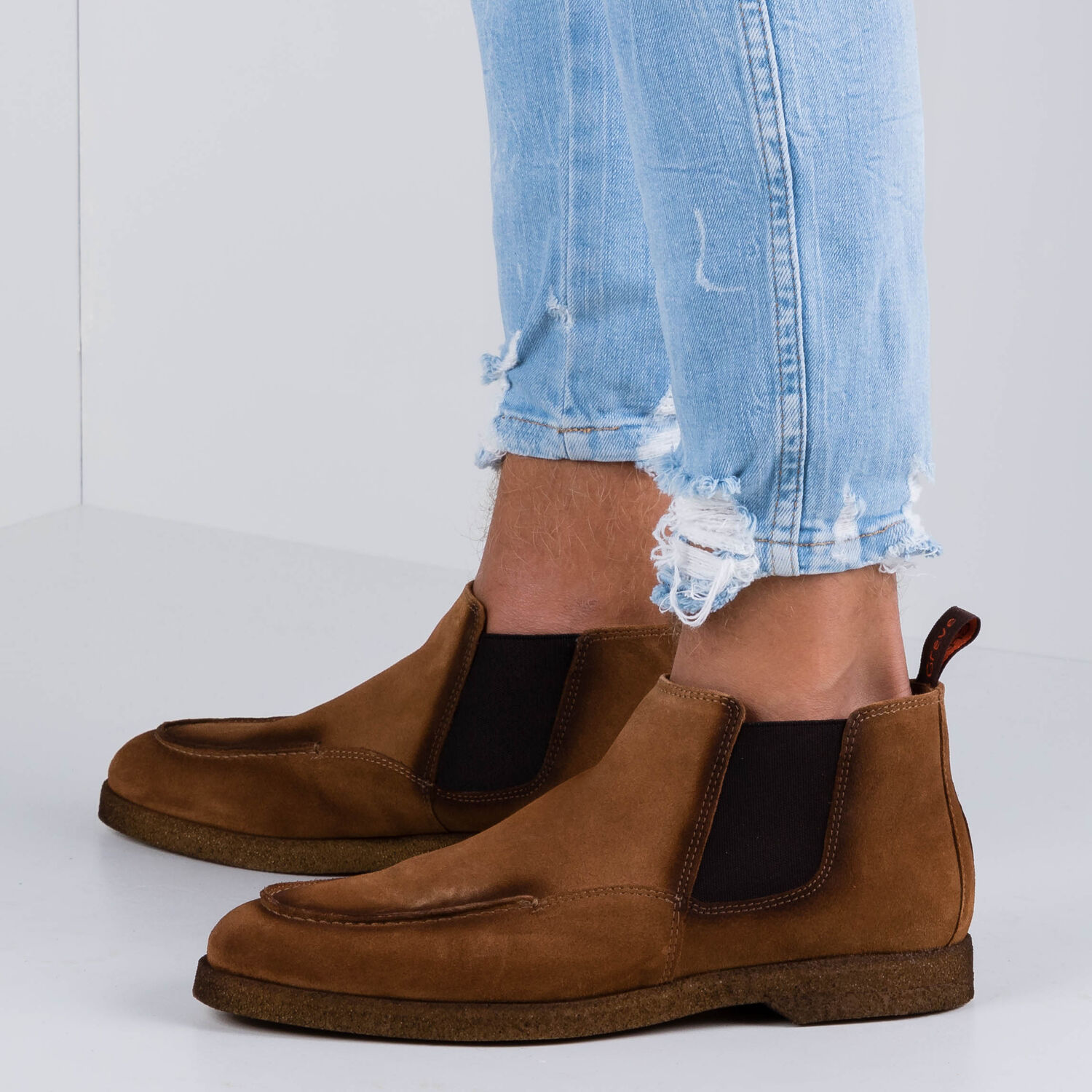 Cognac GREVE Chelsea boots TUFO - large