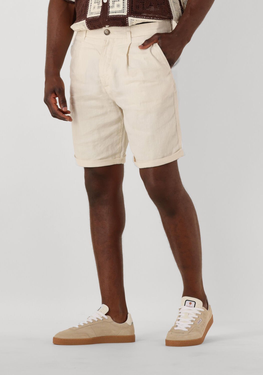 SELECTED HOMME Heren Broeken Slhregular-ron Sun Shorts Beige