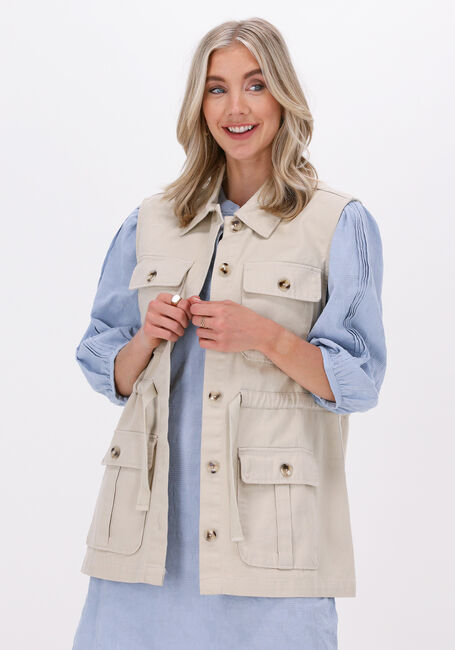 Beige MSCH COPENHAGEN Gilet JOLINA WAISTCOAT - large