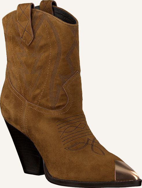 Cognac LOLA CRUZ Enkellaarsjes 293T30BK Cognac LOLA CRUZ Enkellaarsjes 293T30BK - large