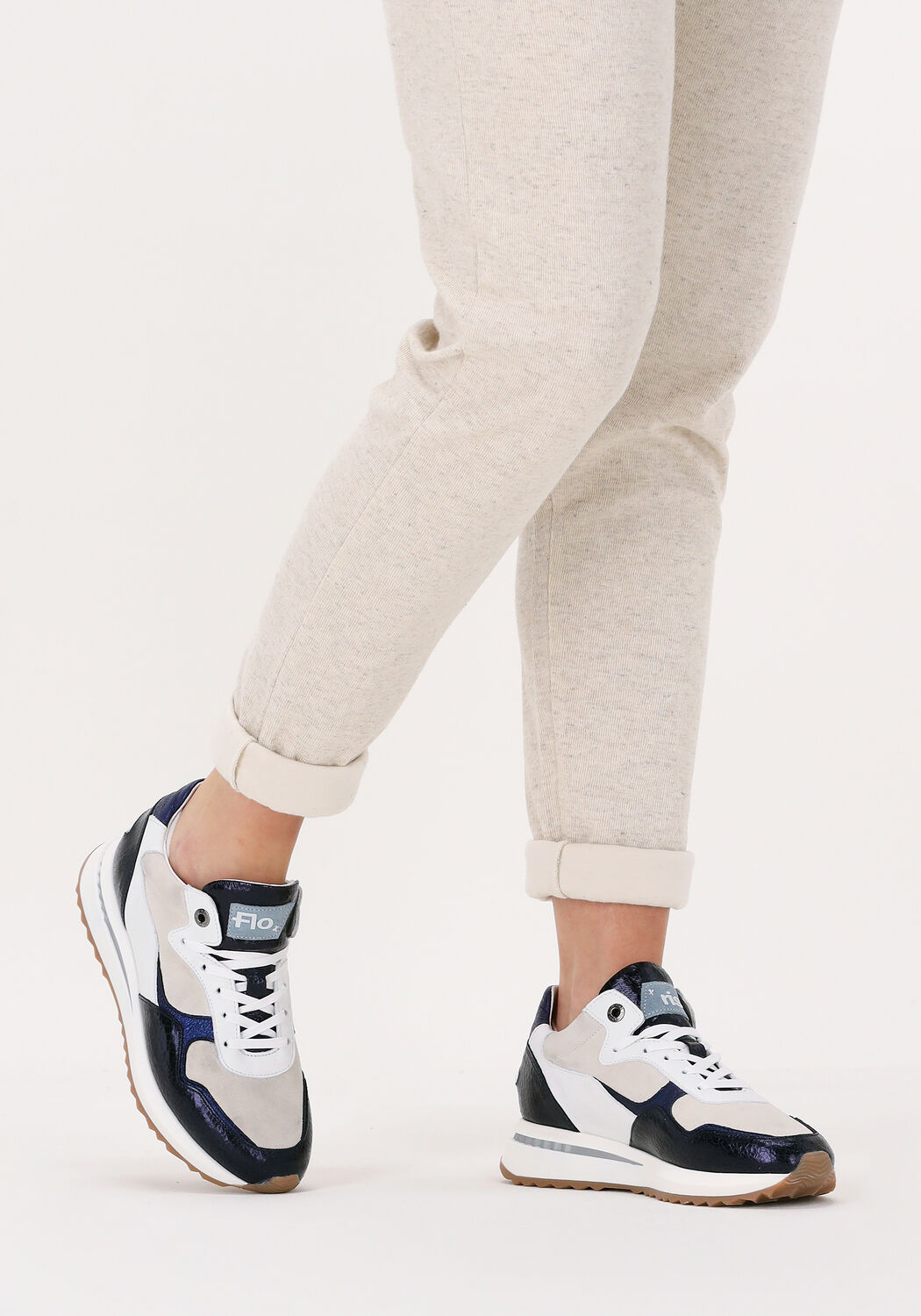 Blauwe FLORIS VAN BOMMEL Lage sneakers SFW-10065 - large