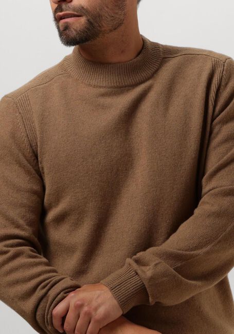 Bruine ANERKJENDT Trui AKRICO LAMBSWOOL KNIT - large