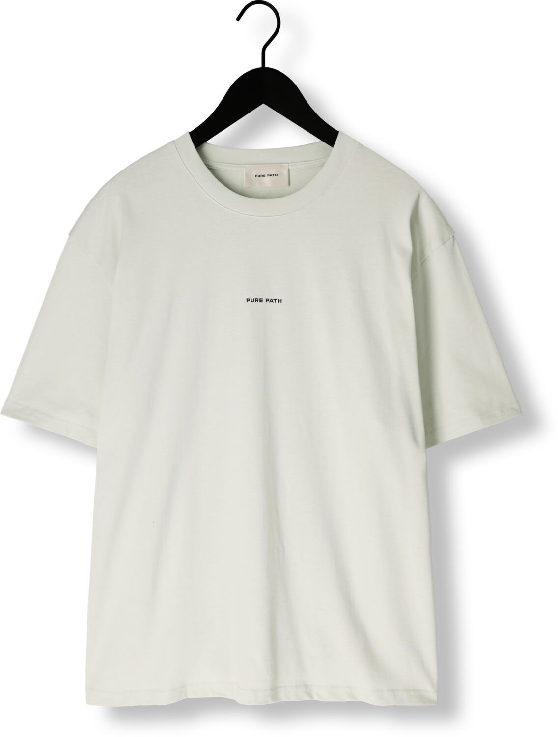 PURE PATH Heren Polo's & T-shirts Loose Fit Crewneck Ss T-shirts Mint