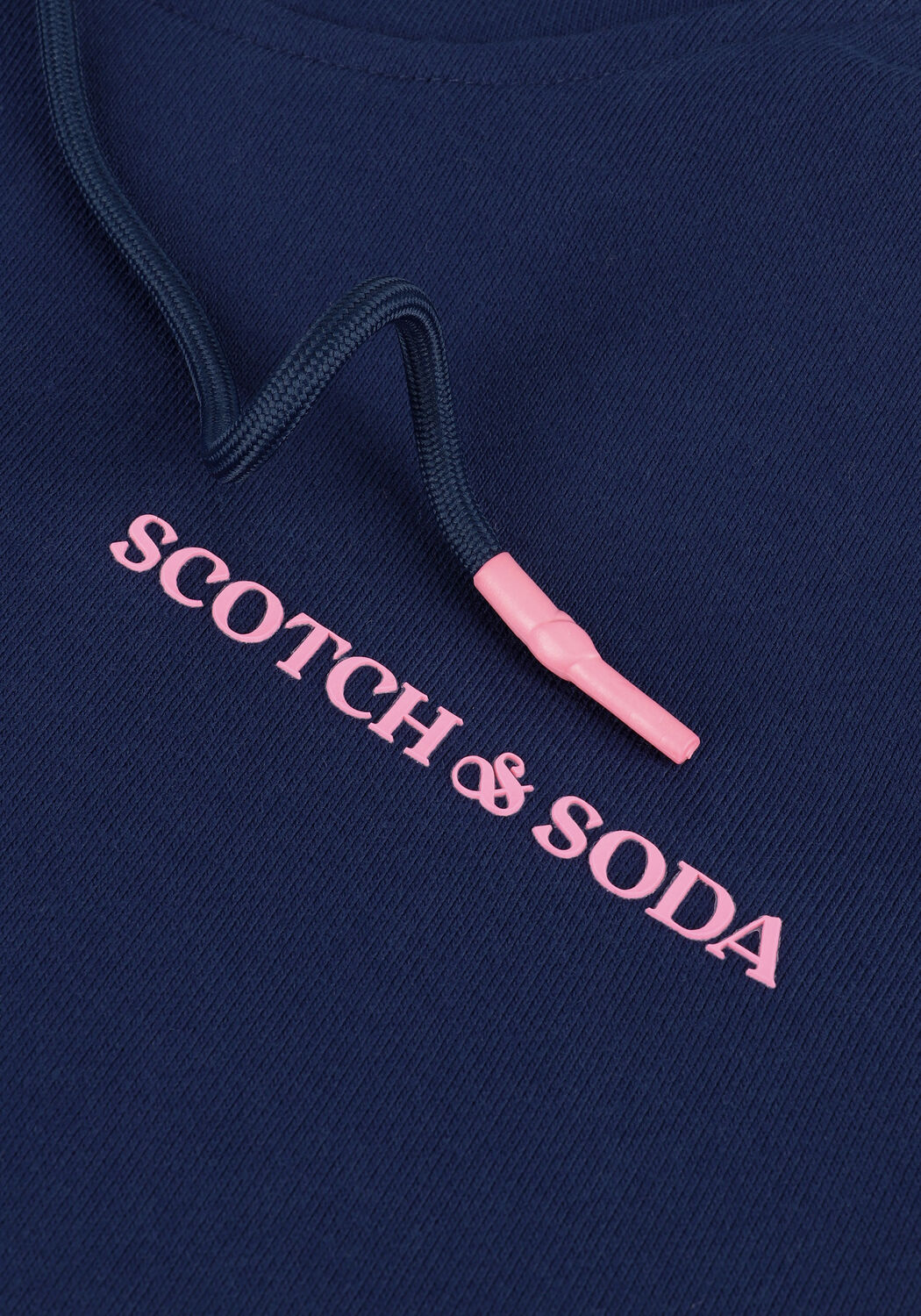 Donkerblauwe SCOTCH & SODA Sweater HOODED SWEATSHIRT IN ORGANIC C - large