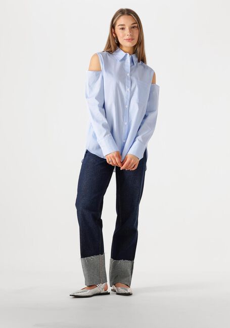 Blauwe CATWALK JUNKIE Blouses OPEN SHOULDER BLOUSE - large