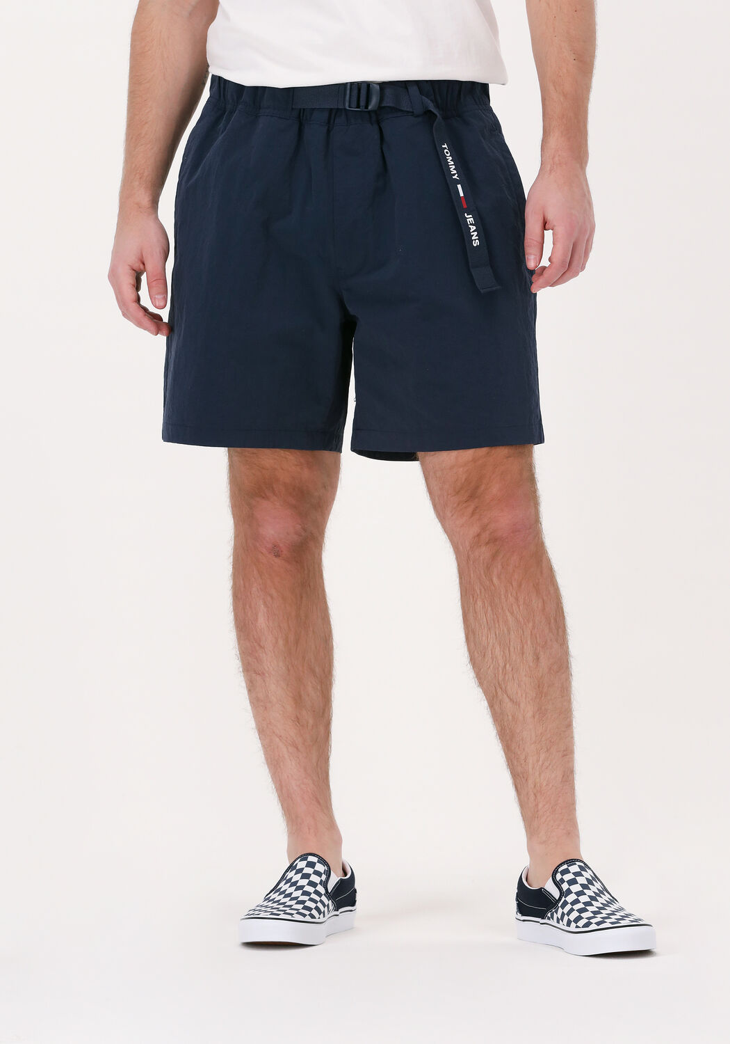 Donkerblauwe TOMMY JEANS Korte broek TJM BELTED BEACH SHORT | Omoda