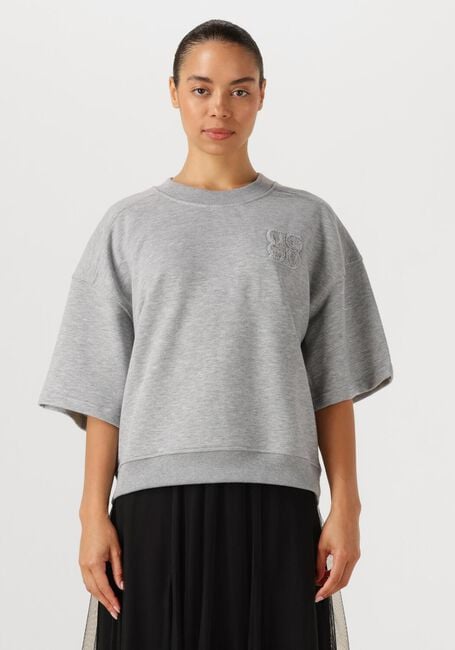 Lichtgrijze DANTE6 Sweater ROGUE KIMONO SLEEVE SWEATER - large