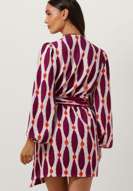 Paarse REFINED DEPARTMENT Mini jurk LOTTE - large