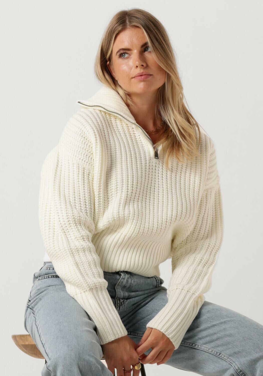 Colourful rebel hot sale trui wit