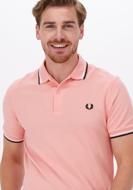 Roze FRED PERRY Polo TWIN TIPPED FRED PERRY SHIRT - large