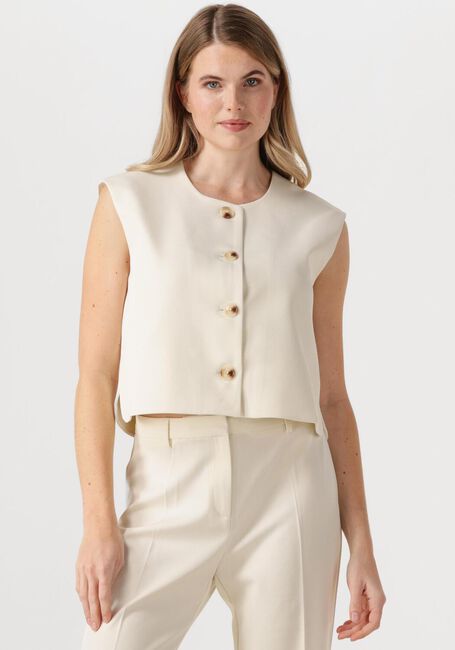 Ecru NEO NOIR Gilet BIRTHA STRUCTURE WAISTCOAT - large