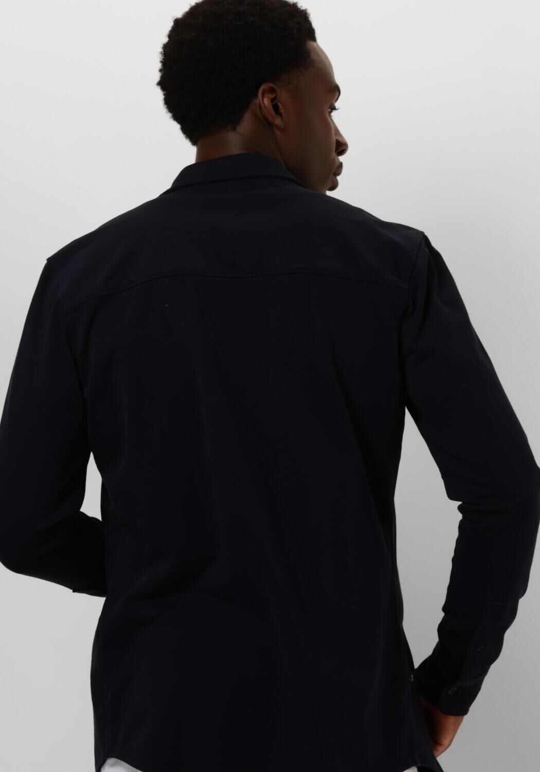 BUTCHER OF BLUE Heren Overshirts Finn Pocket Jersey Shirt Donkerblauw