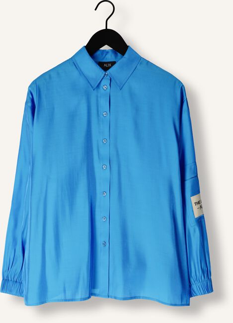 Blauwe ALIX THE LABEL Blouses LADIES WOVEN SHINY SATIN BLOUSE Blauwe ALIX THE LABEL Blouses LADIES WOVEN SHINY SATIN BLOUSE - large