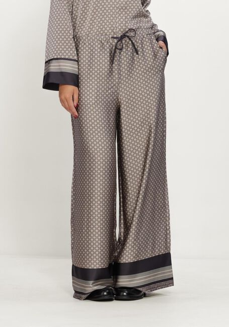 Taupe NEO NOIR Wijde broek SORA PATTERN PANTS - large
