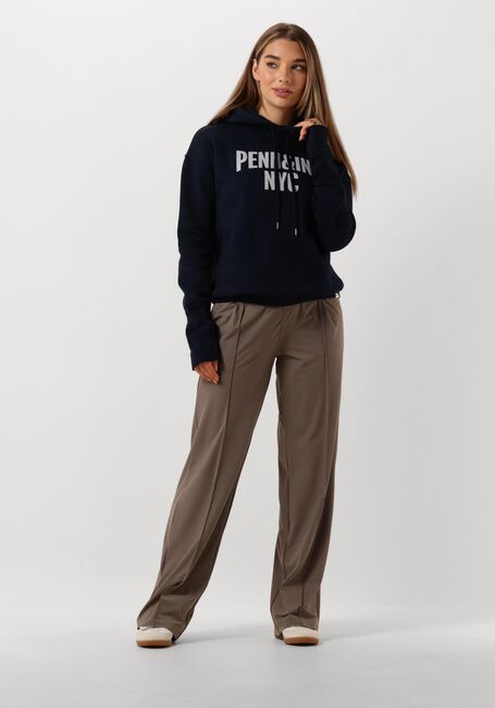 Blauwe PENN & INK Trui 110 HOODIE PRINT - large