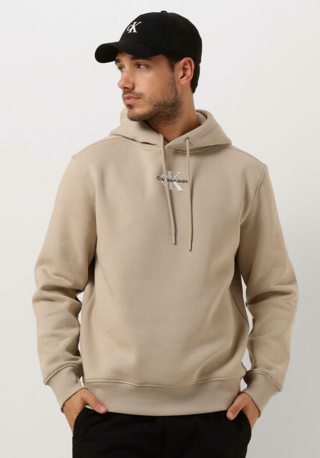 CALVIN KLEIN Heren Truien & Vesten Monologo Hoodie Taupe