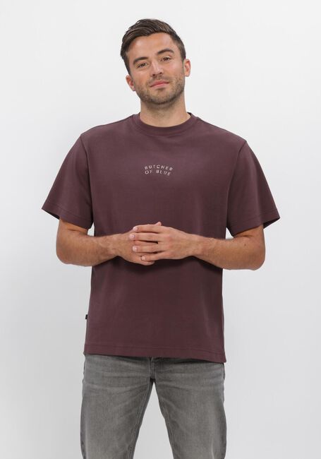 Bordeaux BUTCHER OF BLUE T-shirt MERCER LAYER LOOSE TEE - large