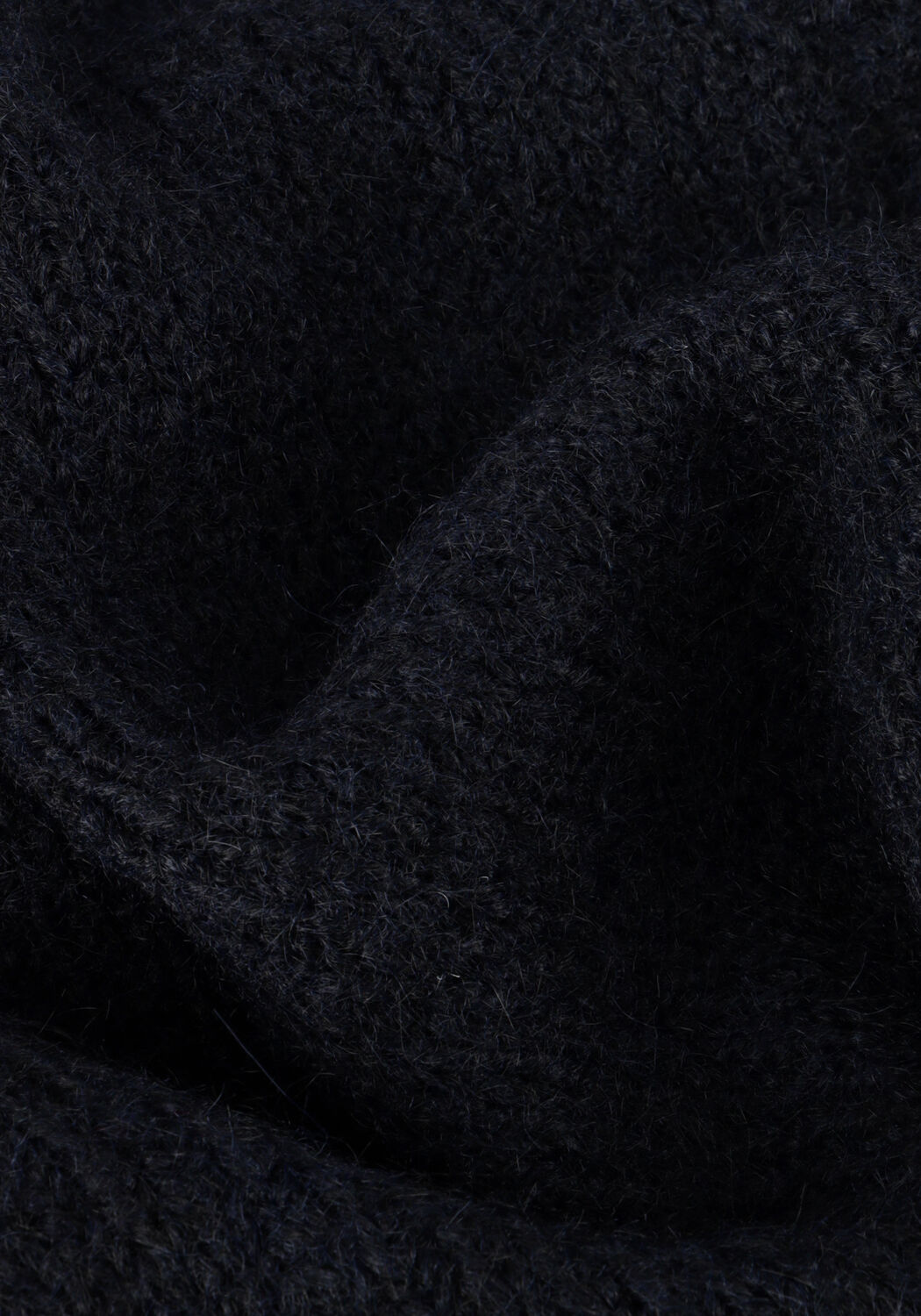 Donkerblauwe SUMMUM Vest PUFF SLEEVE CARDIGAN COZY MELANGE KNIT - large