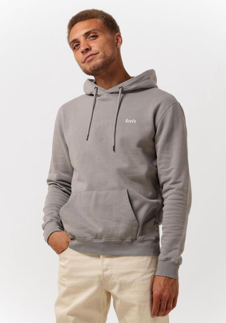 Lichtgrijze FOR&Eacute;T Trui DEER HOODIE - large