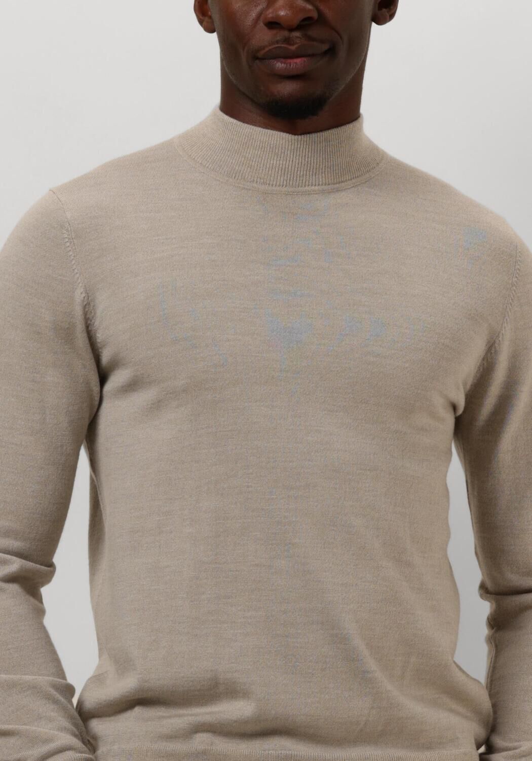 PROFUOMO Heren Truien & Vesten Pullover Mock Beige