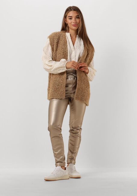 Grijze NUKUS Pantalon PARIS PANTS PU - large