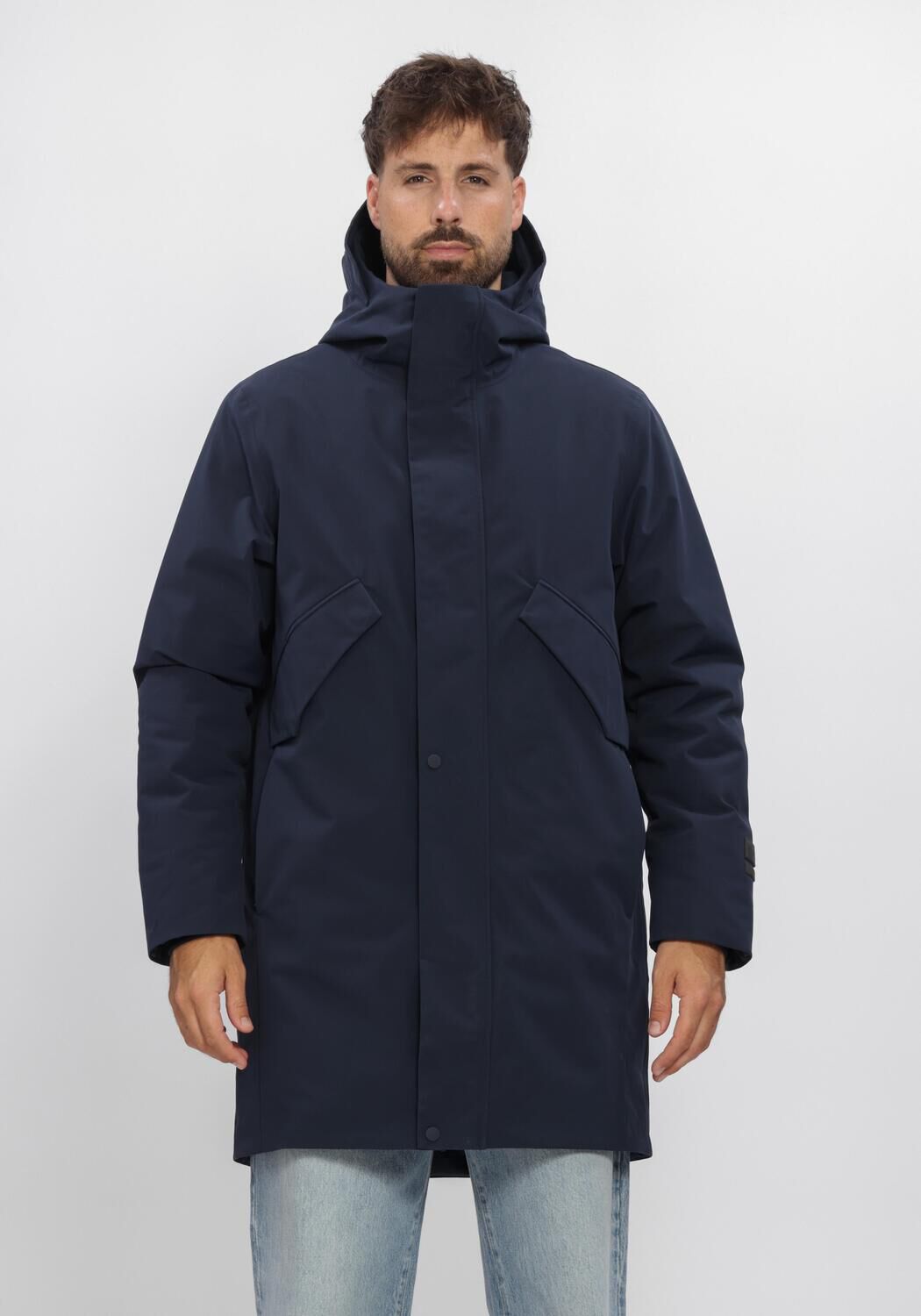 Donkerblauwe ELVINE Parka's JANNE - large