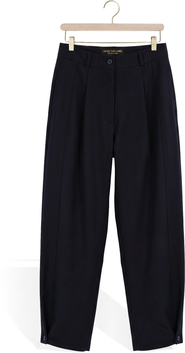 AIMEE THE LABEL Dames Broeken Colombiaw6 Trouser Donkerblauw