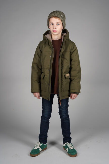 Khaki MOODSTREET Gewatteerde jas JASPER - large