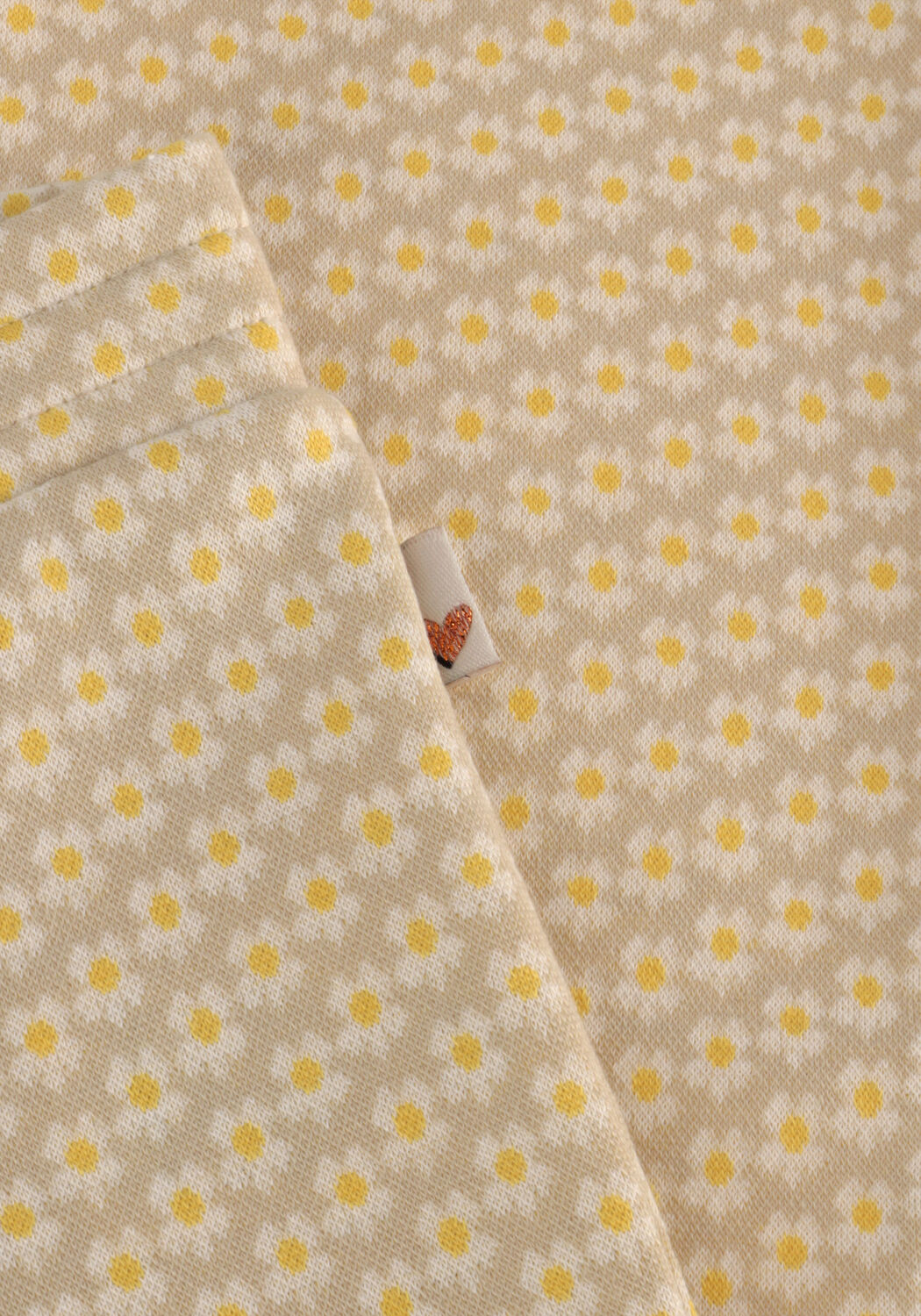 Gele MOODSTREET Flared broek GIRLS FLARE PANT FLOWER JACQUARD - large