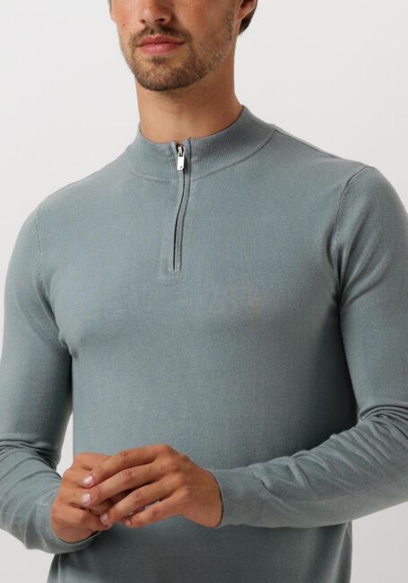 Blauwe PURE PATH Trui REGULAR FIT KNITWEAR HALFZIP803 - large