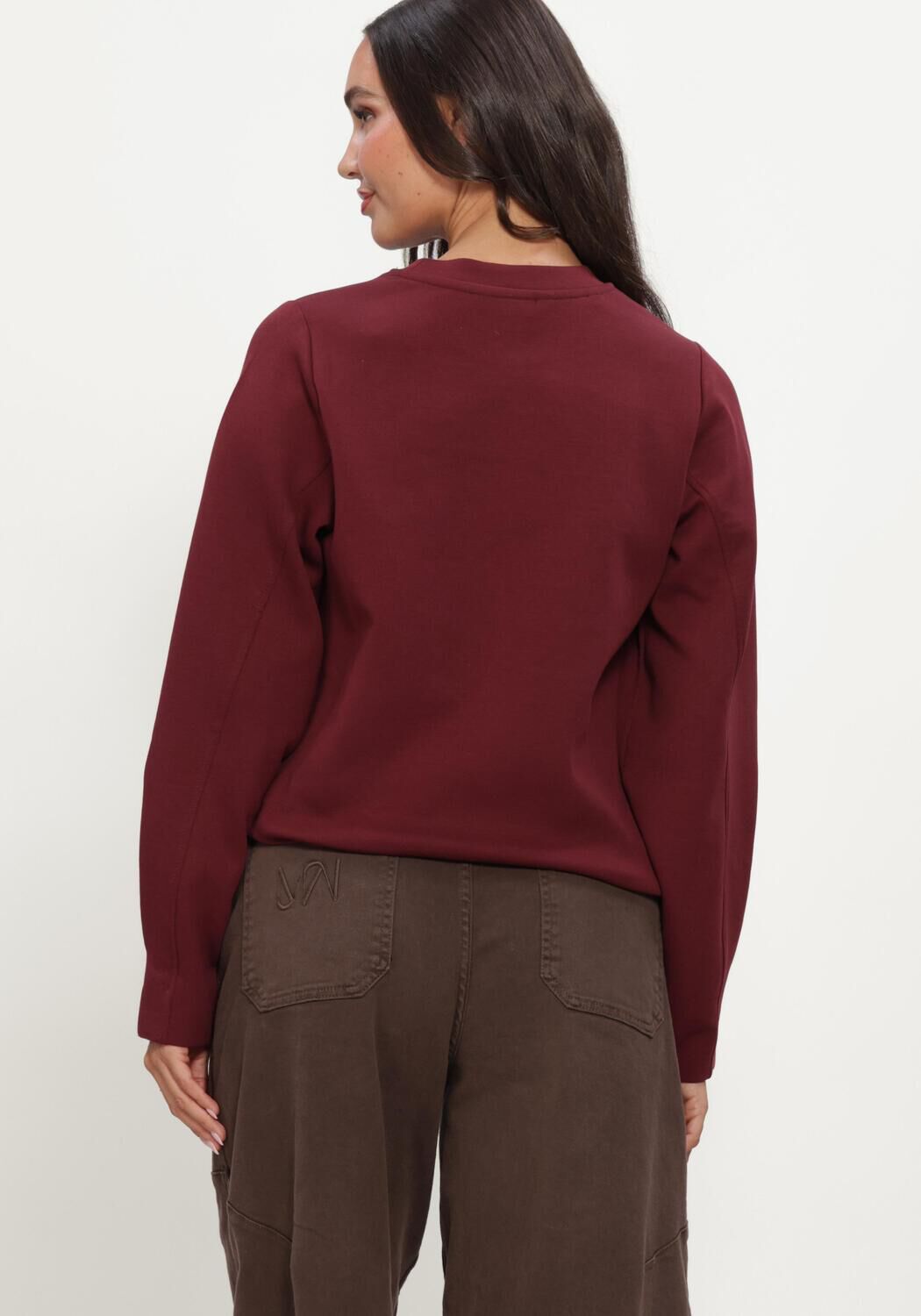 SELECTED WOMEN Dames Truien & Vesten Slwlya Ls Sweat Bordeaux