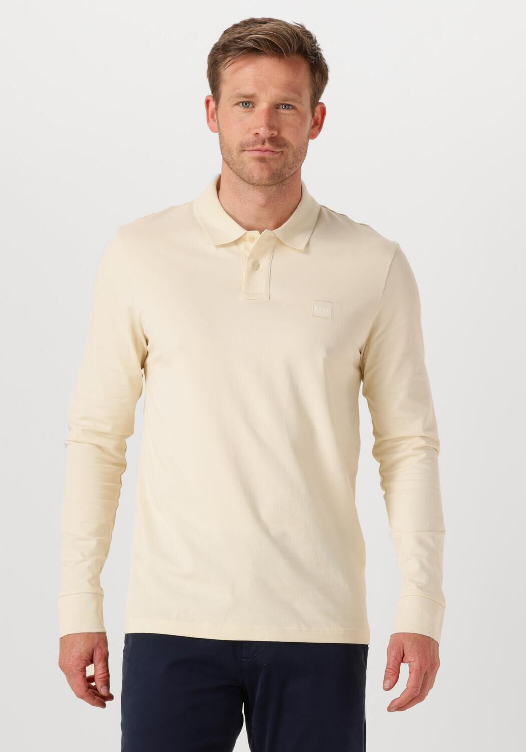 BOSS ORANGE Heren Polo's & T-shirts Passerby Ecru