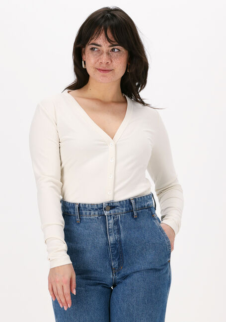 Ecru VANILIA Vest PETITE RIB CARDI - large