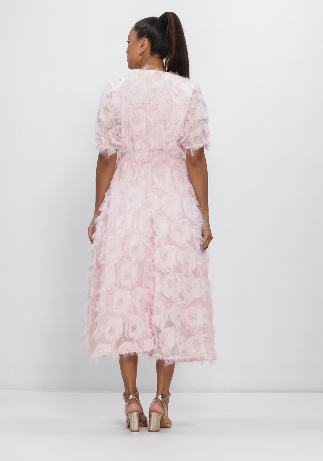 Roze Y.A.S. Jurken YASPAZYLLA 2/4 MIDI DRESS S. - large