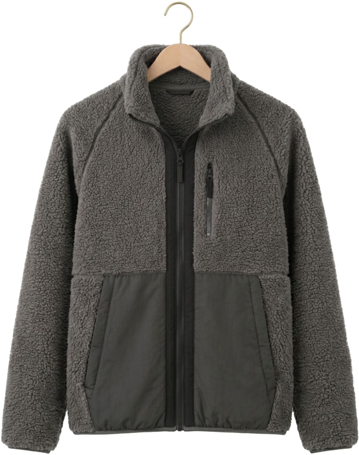 BUTCHER OF BLUE Heren Truien & Vesten Reese Fleece Jacket Donkergrijs