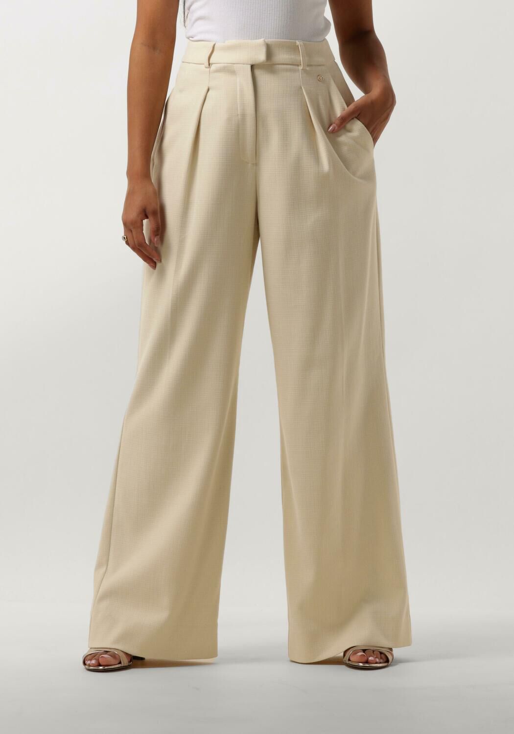 JOSH V high waist wide leg pantalon Lia ecru