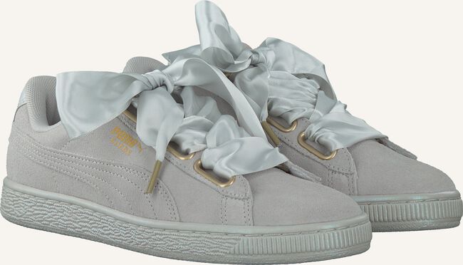 Grijze PUMA Sneakers SUEDE HEART SATIN Grijze PUMA Sneakers SUEDE HEART SATIN - large