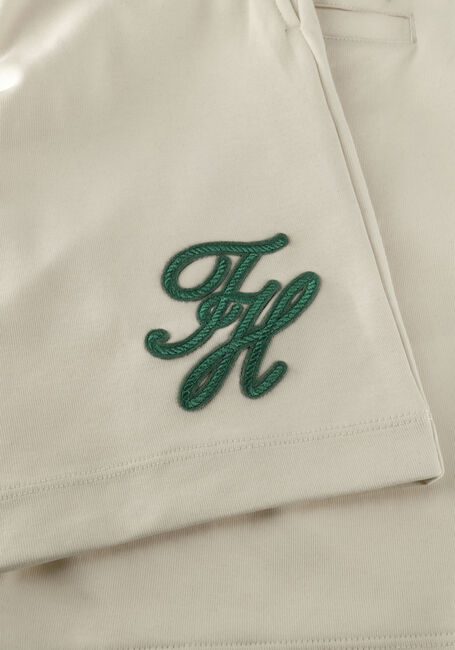 Witte TOMMY HILFIGER Korte broek TH SCRIPT GRAPHIC SWEATSHORTS - large