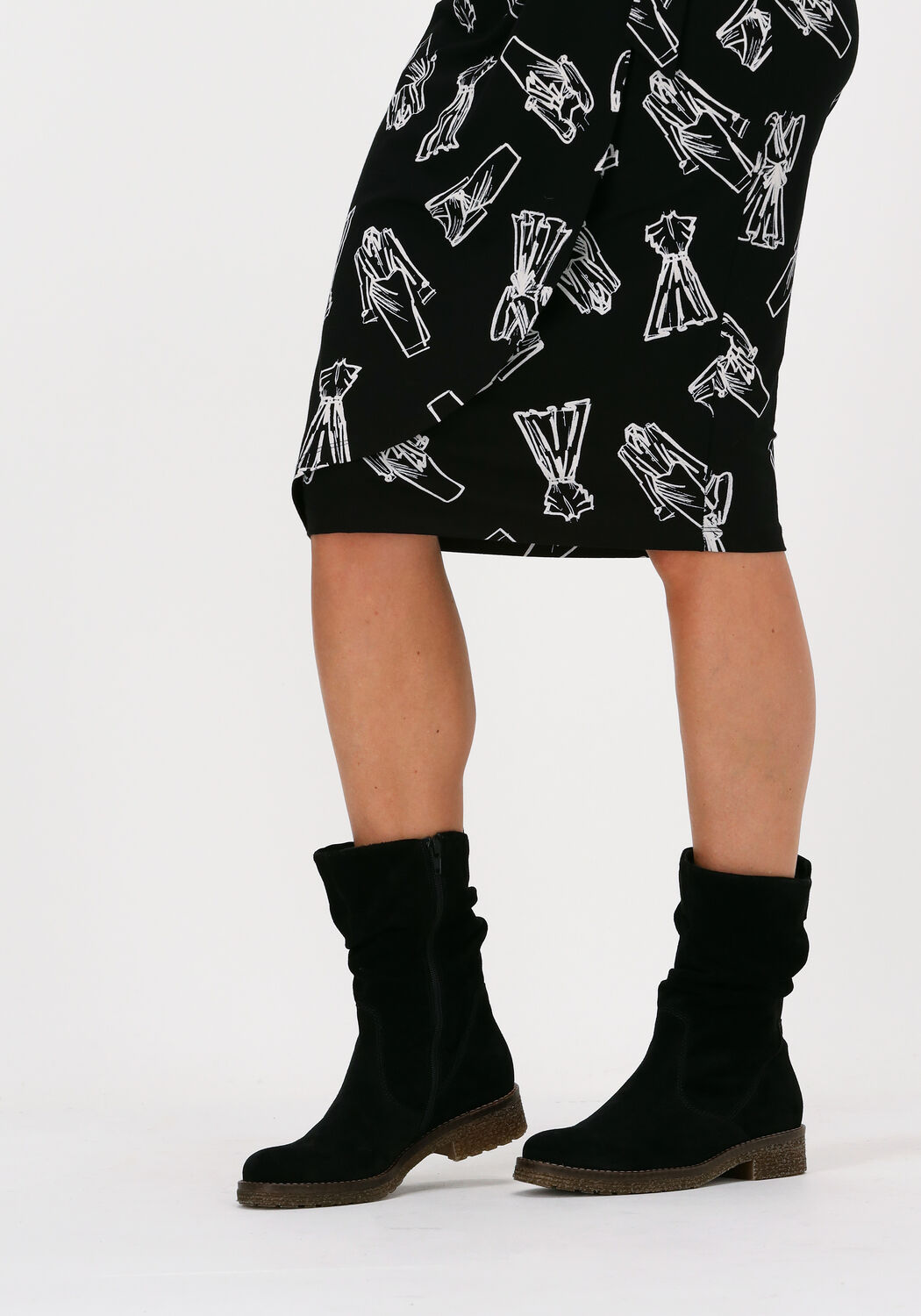 Zwarte GABOR Enkellaarsjes 703.1 - large