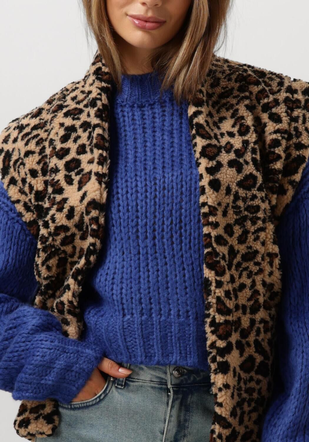 YDENCE Dames Blazers Gilet Abby Leopard