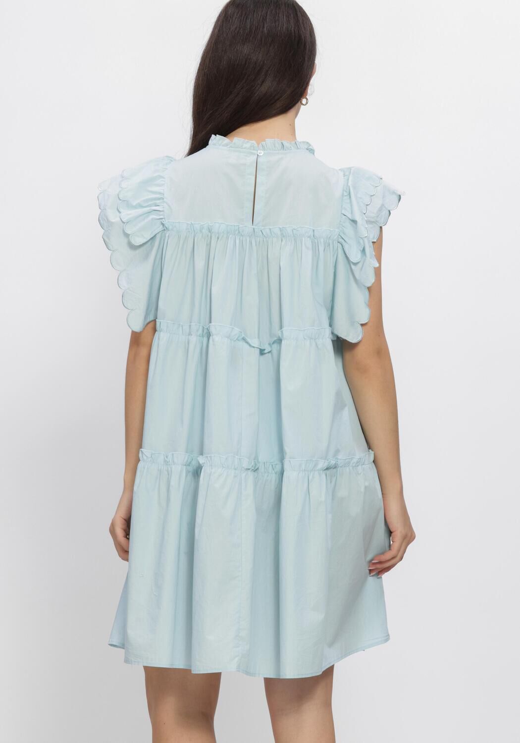 Blauwe OBJECT Mini jurk OBJHOPE S/L DRESS - large