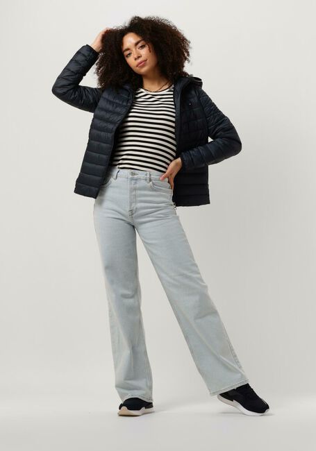 Blauwe TOMMY HILFIGER Gewatteerde jas LW PADDED GLOBAL STRIPE JACKET - large