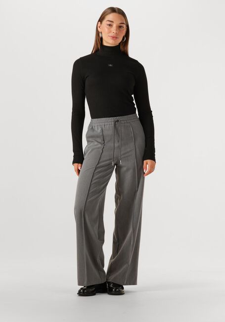 Zwarte CALVIN KLEIN Coltrui LS WOVEN LABEL TURTLENECK - large