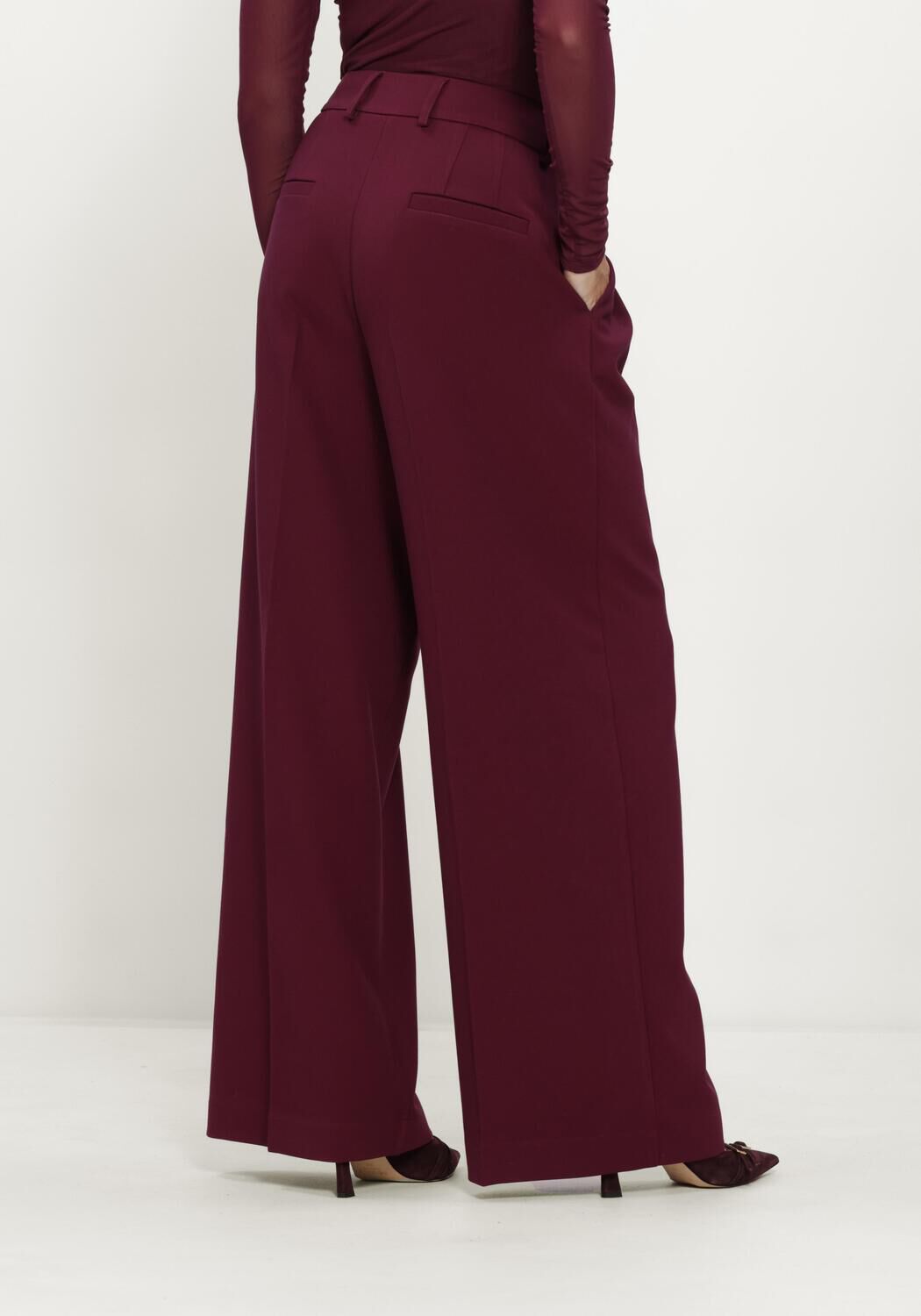 Bordeaux LINA LOCCHI Pantalon LL-BETSY - large