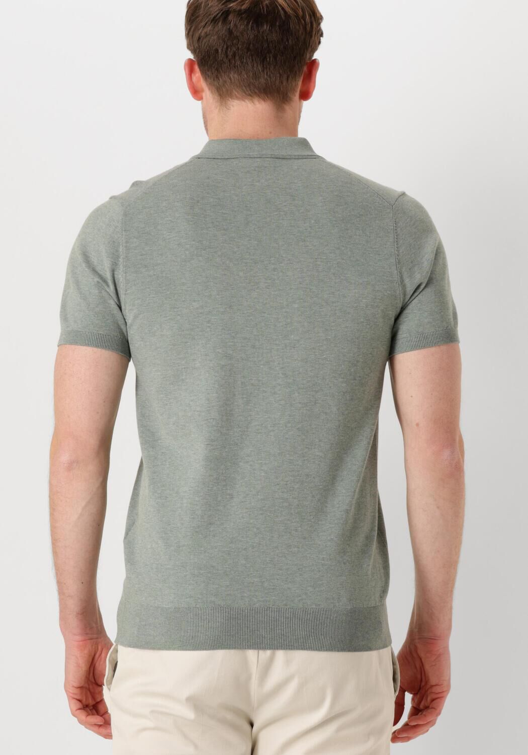 PROFUOMO Heren Polo's & T-shirts Polo Short Sleeve Groen