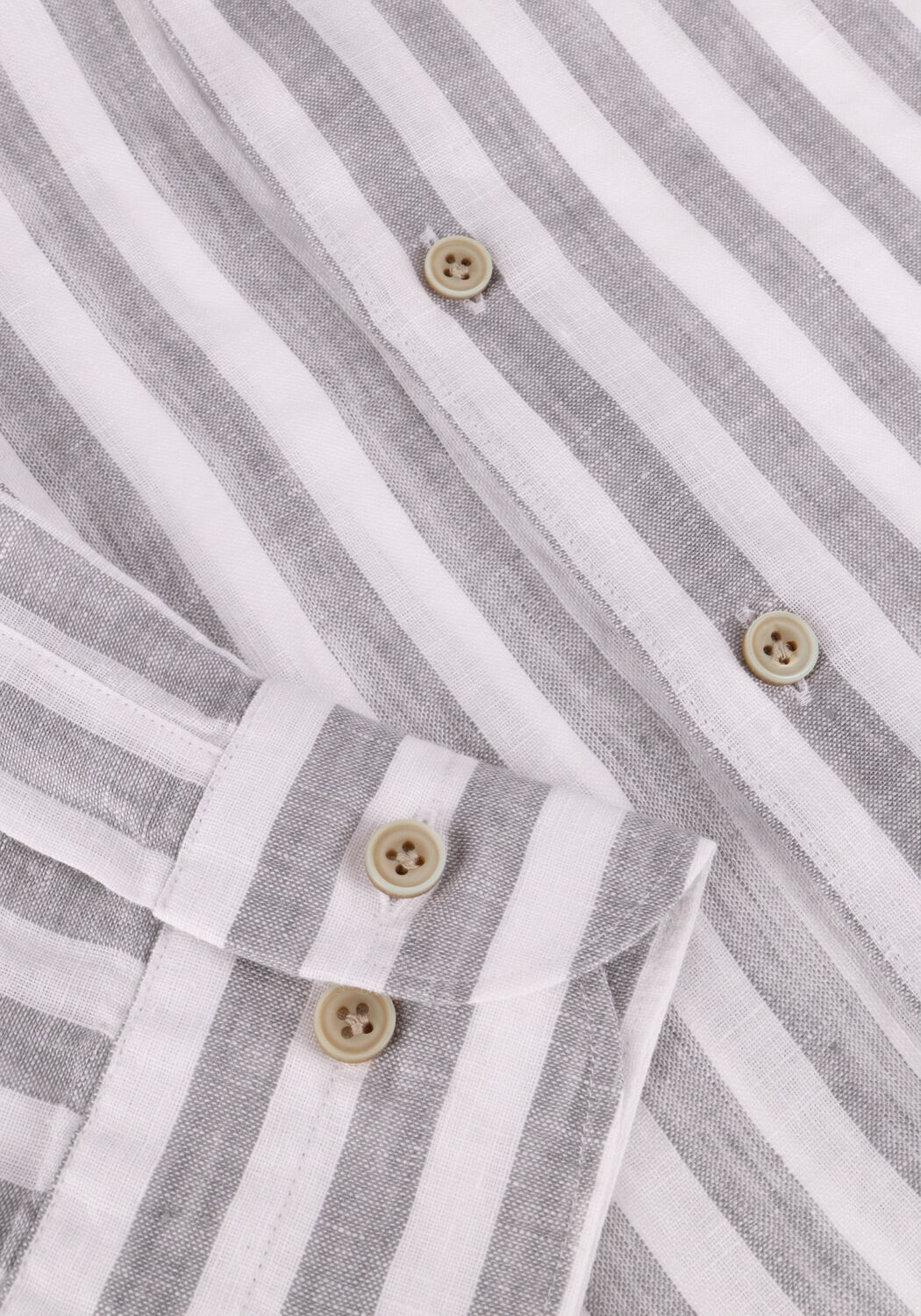 Witte PROFUOMO Klassiek overhemd SHIRT X-CUTAWAY LINEN - large