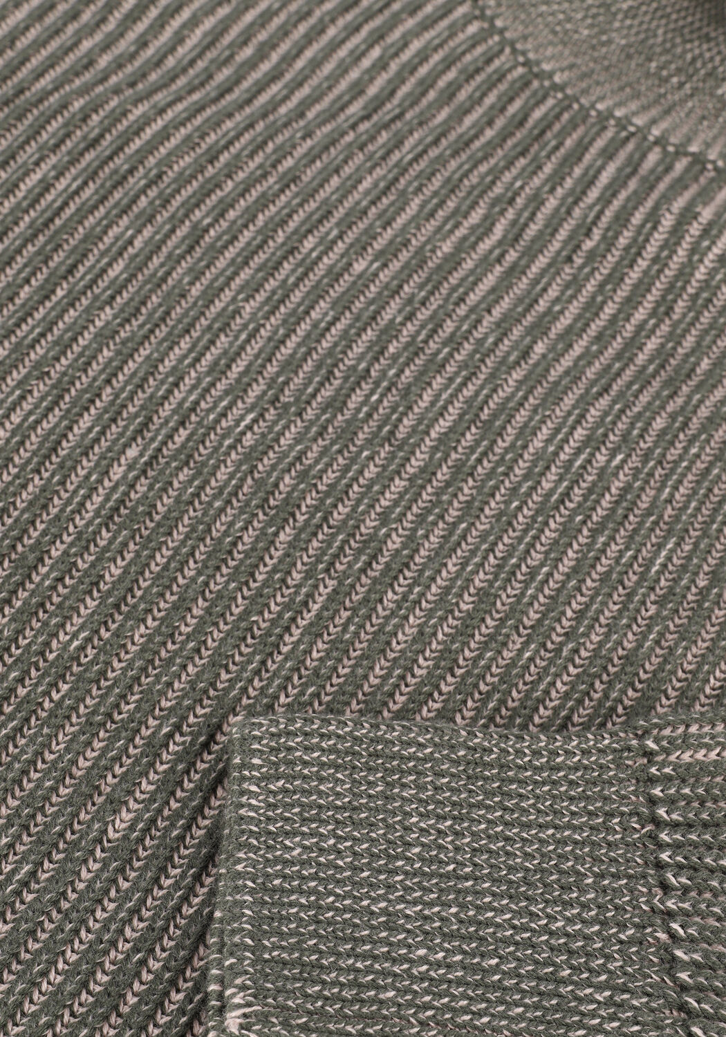 Groene ANOTHER LABEL Trui WIYCKOFF KNITTED PULL - large