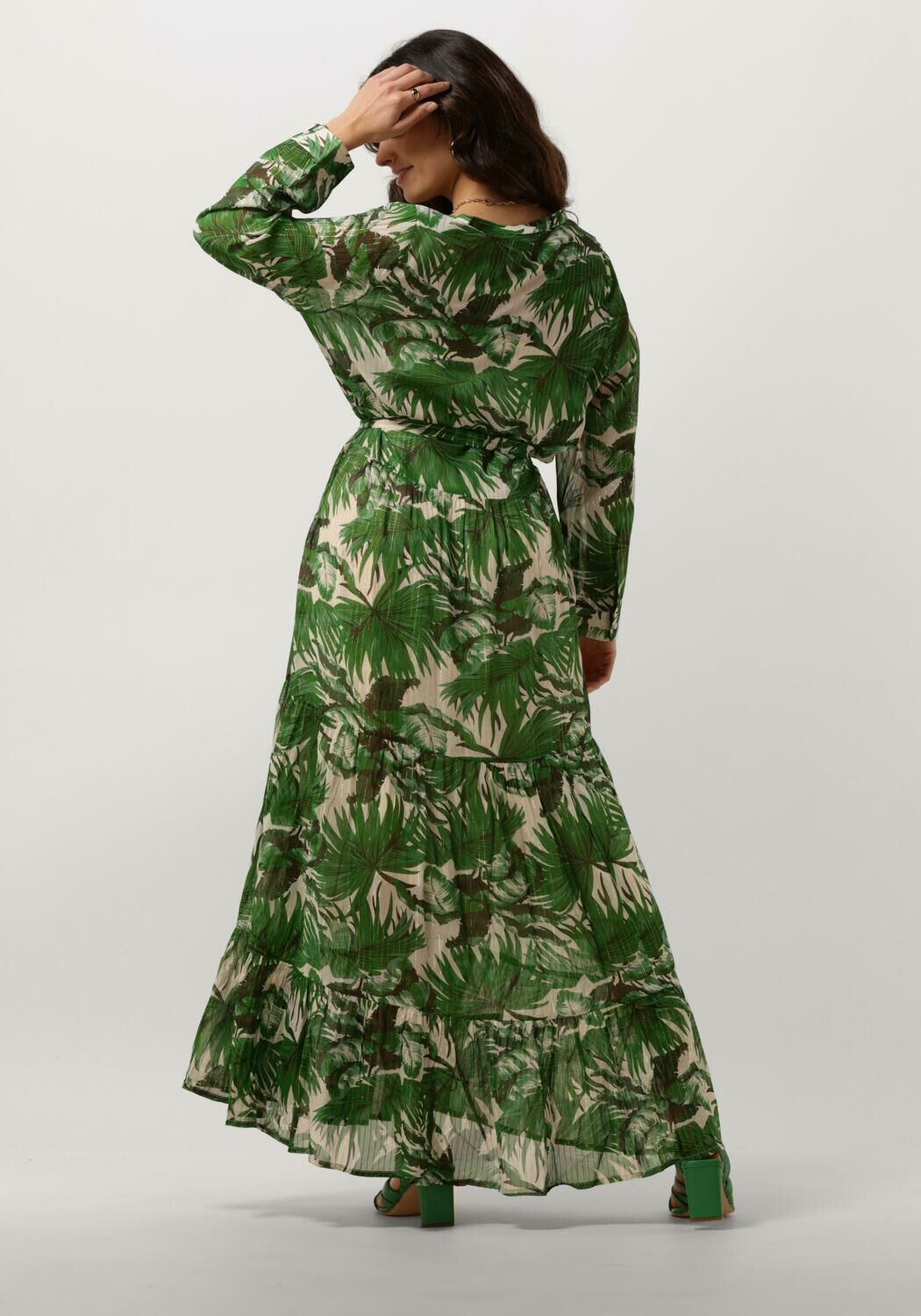 LOLLYS LAUNDRY Dames Jurken Neell Maxi Dress Ls Groen