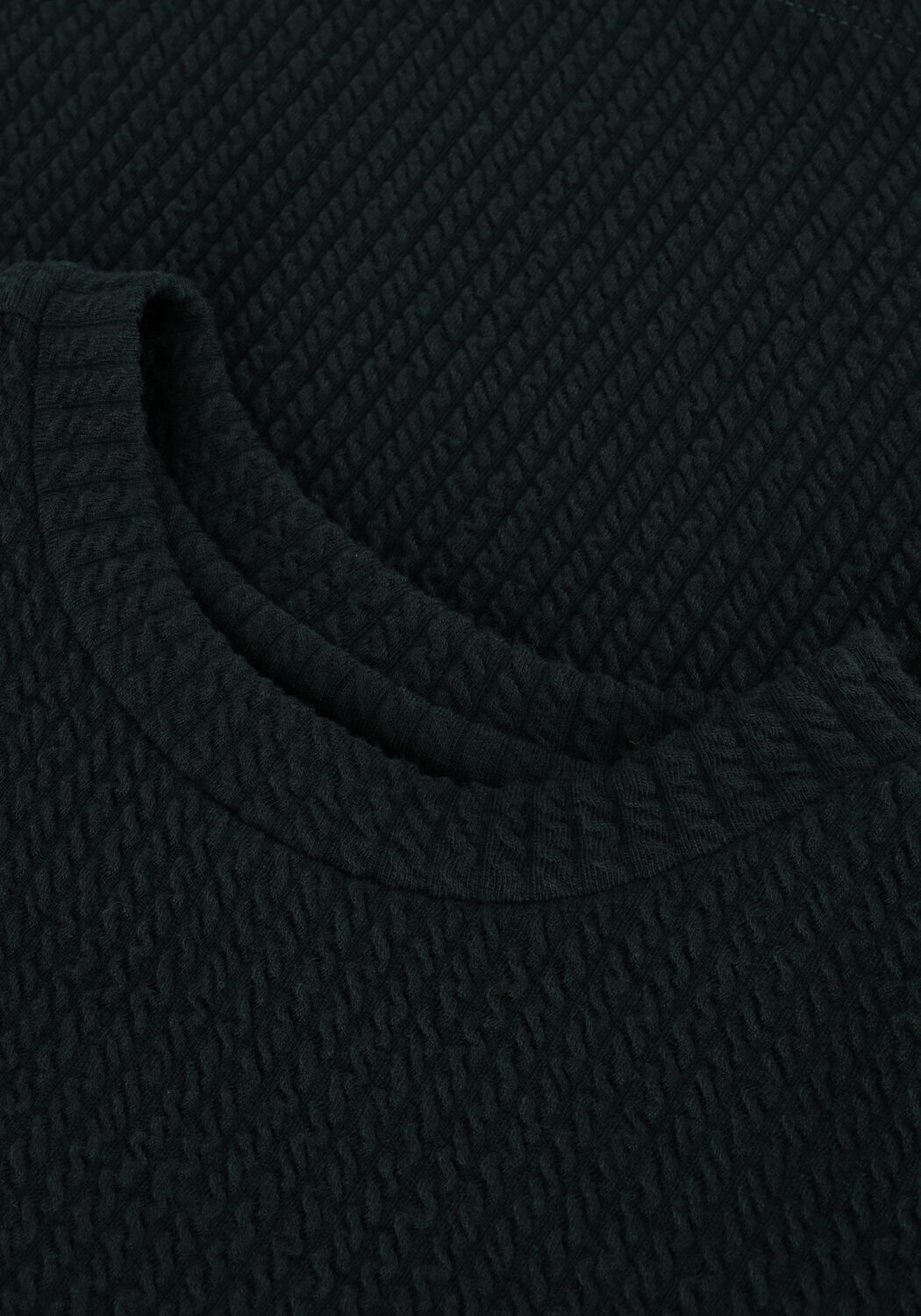 Donkergroene MOODSTREET Top TOP SAMMY STRUCTURE KNIT - large